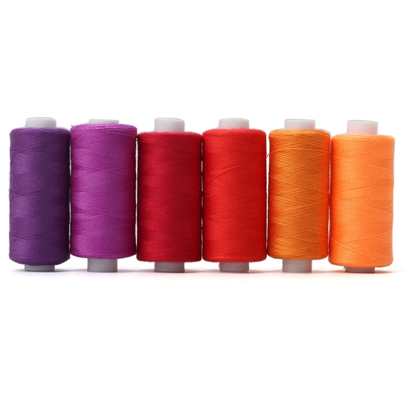 Set 6 Cuộn Chỉ Dùng Cho Máy Thêu Thủ Công Tại Nhà