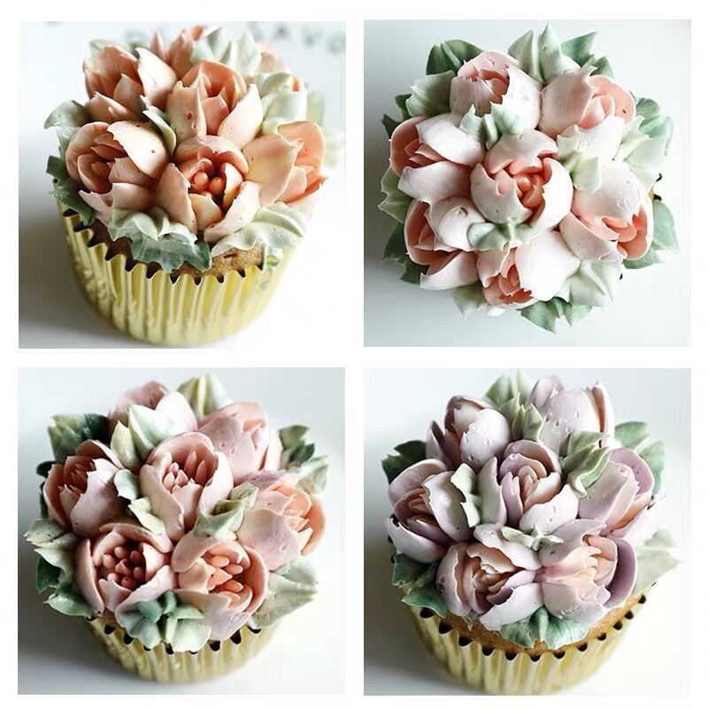 Set 7 đầu bắt bông ANAEAT bằng thép không gỉ trang trí bánh kem tiện lợi cho nhà bếp