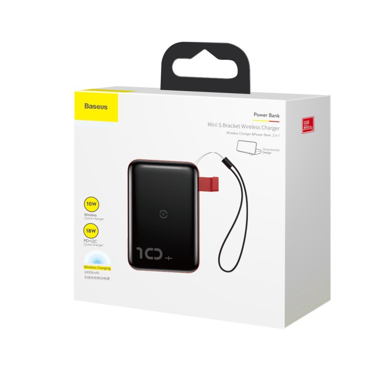 Sạc Dự Phòng Không Dây Baseus Hỗ Trợ Sạc Nhanh 3.0 Dành Cho Iphone Samsung Huawei 10000mah