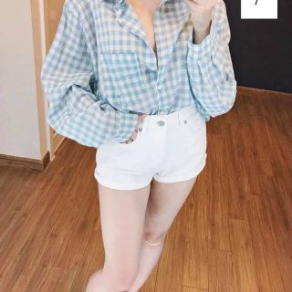 Mẫu sơ mi kẻ đũi túi ngực_dP