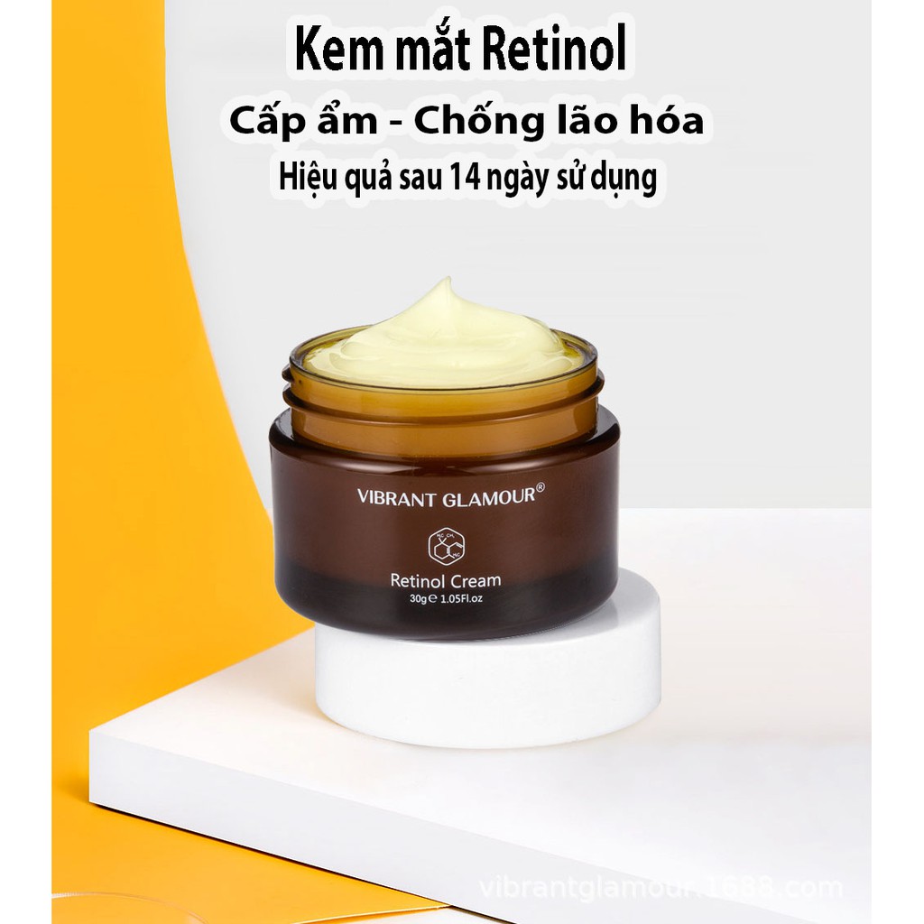 [Hàng Mới] VIBRANT GLAMOUR Kem Dưỡng Da Mặt Retinol Dưỡng Ẩm Cấp Nước Làm Sáng Da 30g