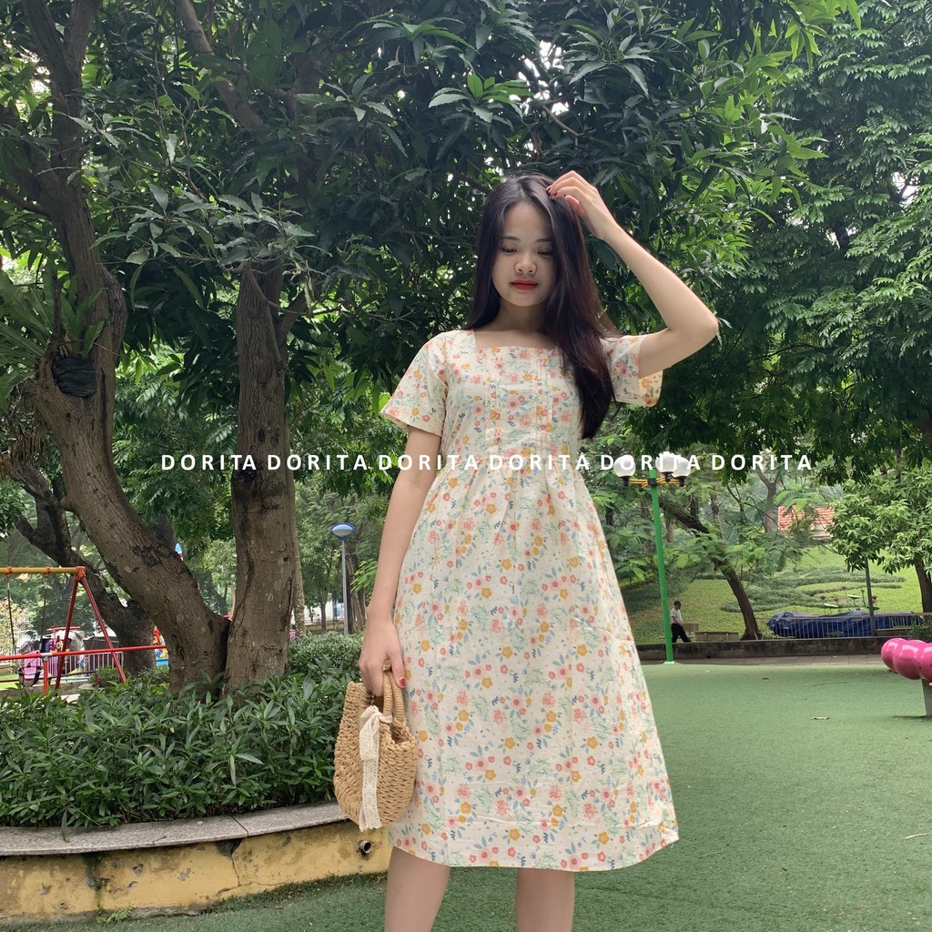 Váy babydoll hoa nhí dáng dài - Đầm babydoll đầm hoa nhí 98 - Dorita Boutiqua | BigBuy360 - bigbuy360.vn