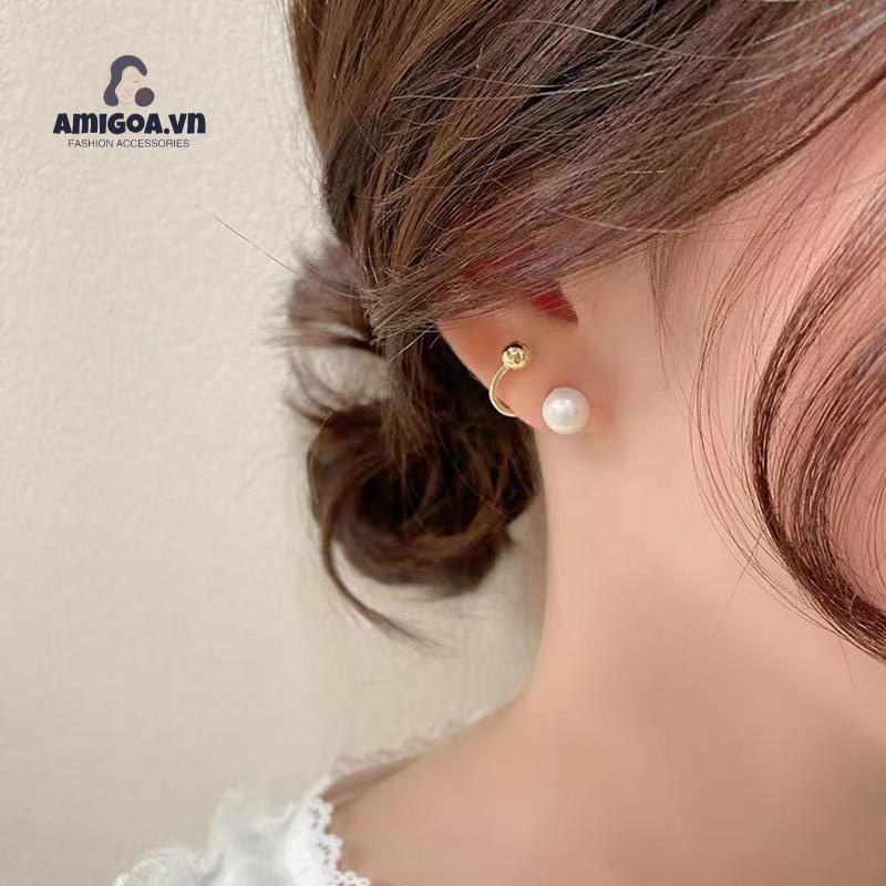 ✨✨ Hoa Tai Mạ Bạc 925 Đính Ngọc Trai Nhân Tạo Phong Cách Hàn Quốc