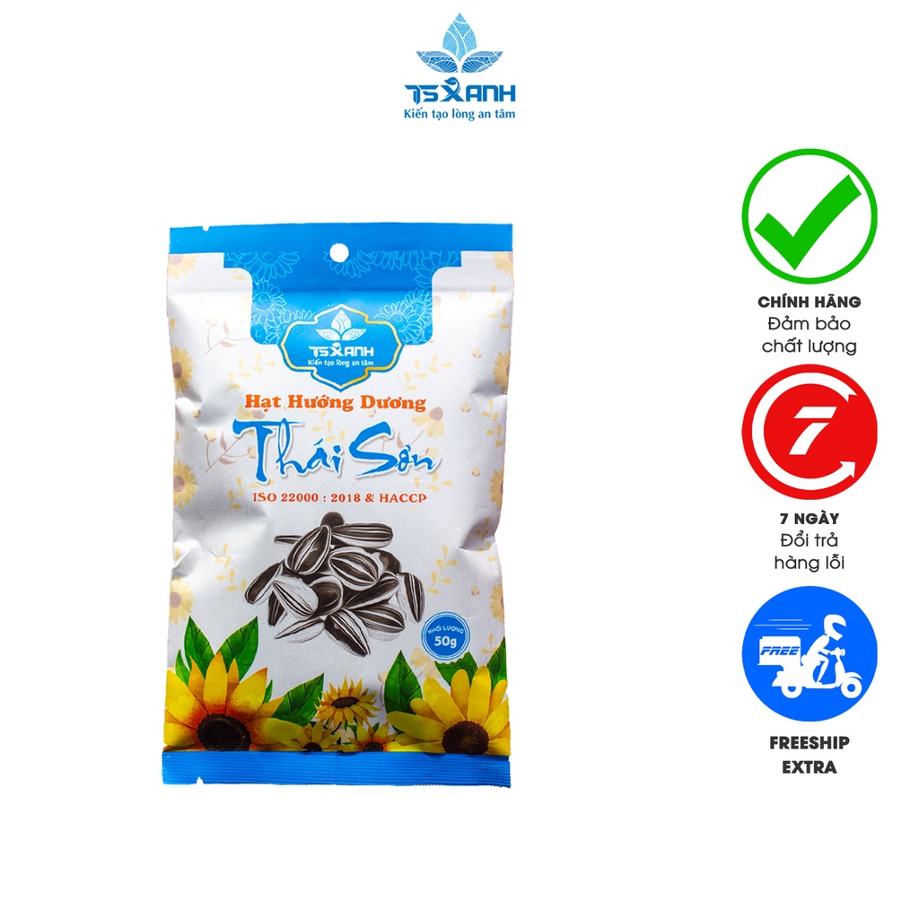 Hạt Hướng Dương Sạch Thái Sơn Vị Dừa Bì Giấy 50Gr HHD005