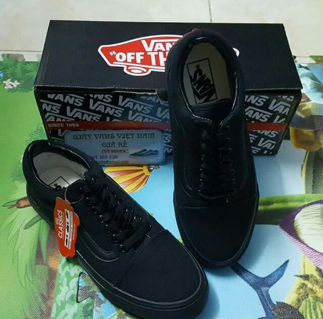 [ẢNH THỰC TẾ] Giày Thể Thao Old Skool Đen Full | BigBuy360 - bigbuy360.vn