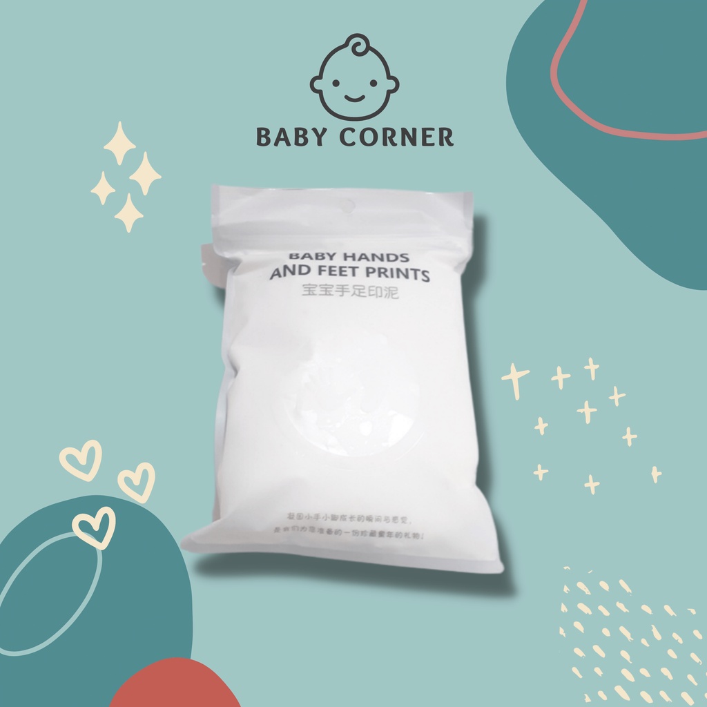 Đất nặn in dấu chân tay cho bé