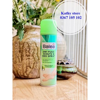 Xịt khử mùi hôi chân 2in1 Balea Fuss Schutz & Deo Spray, 200ml, nội địa Đức