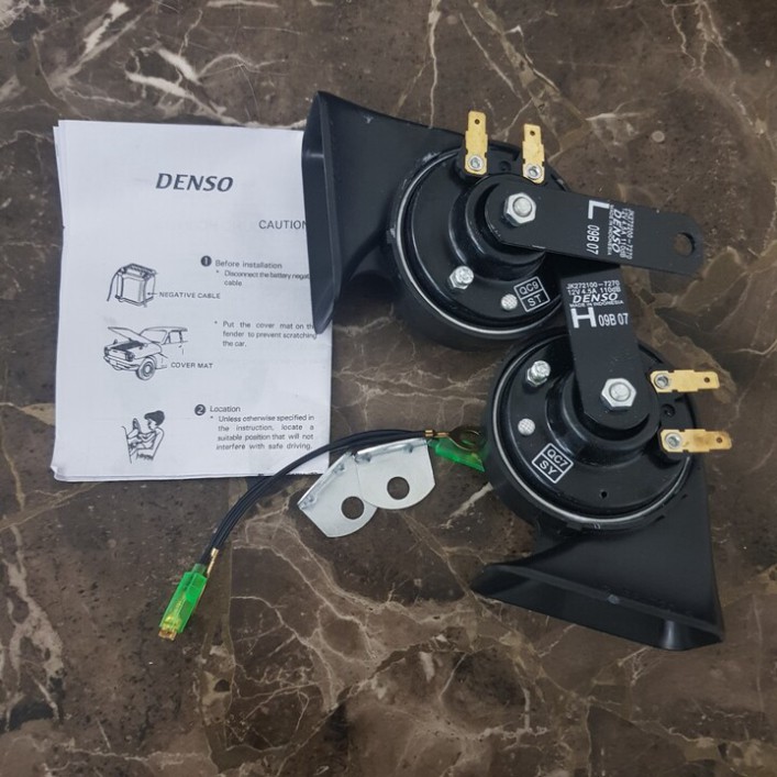 Sản phẩm Bộ đôi 2 chiếc còi sên thương hiệu DENSO chống nước 12V: Mã sản phẩm DS-JK272 ..