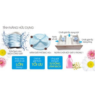 Máy giặt Sharp 7.8 Kg ES-W78GV-G (Miễn phí giao tại HCM-ngoài tỉnh liên hệ shop)