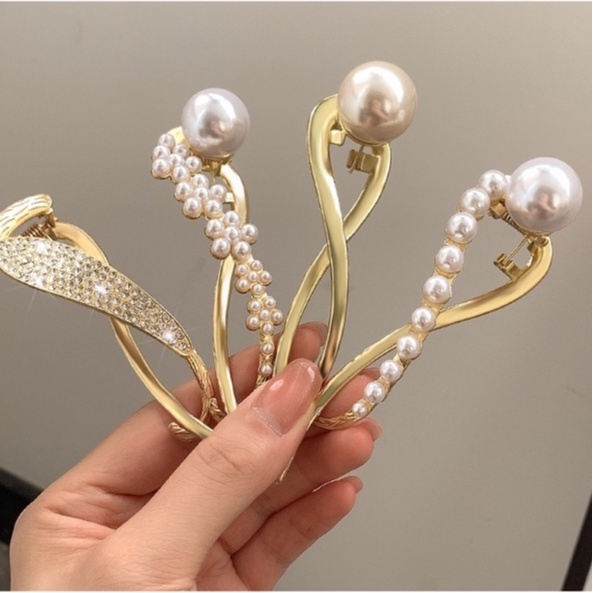 Kẹp Tóc Nữ Đính Ngọc Trai Thời Trang 2023