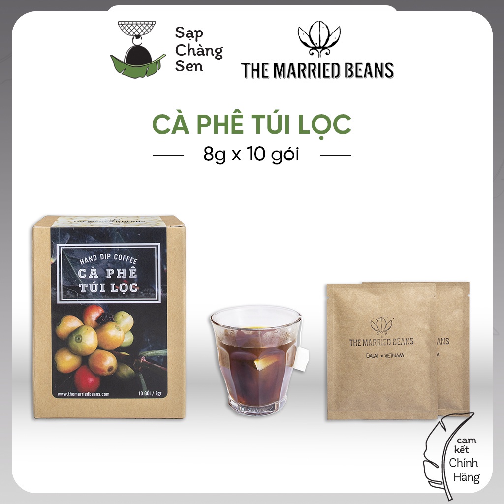 Cà phê túi lọc (The Married Beans) - 8g x 10 gói