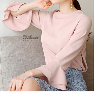 Q750720  ÁO KIỂU NỮ TAY LOE