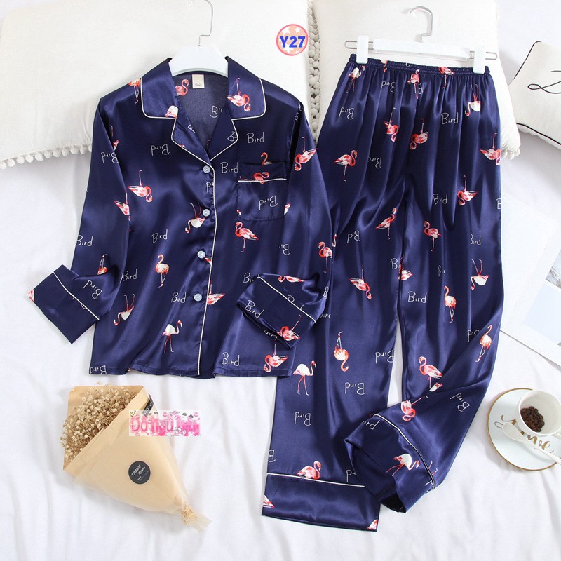 Pijama Lụa Cao Cấp Dài Tay Y6 | BigBuy360 - bigbuy360.vn