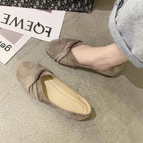 Doudou Giày Lười Đế Bệt Phong Cách Hàn Quốc Thời Trang Mùa Xuân Dành Cho Nữ S 2022