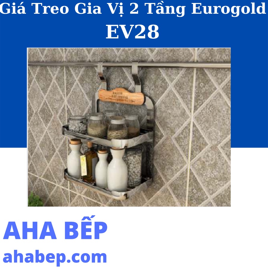 Giá treo ngoài gia vị 2 tầng Eurogold Eurogold EV28 - Hàng Chính Hãng