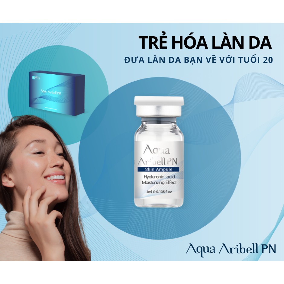 Aqua Aribell PN- lẻ 1 lọ DNA Cá Hồi HA Tinh Chất Trẻ Hóa căng bóng da cấp ẩm 4ml Hàn Quốc