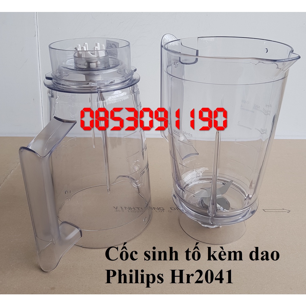 Phụ kiện Máy xay sinh tố Philips HR2041 tách bộ - Hàng chính hãng