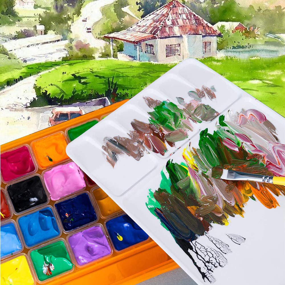 Màu Gouache Himi Dạng Thạch 🎨️🎨 KÈM QUÀ TẶNG 🚀🚀 Bộ 18/24 màu