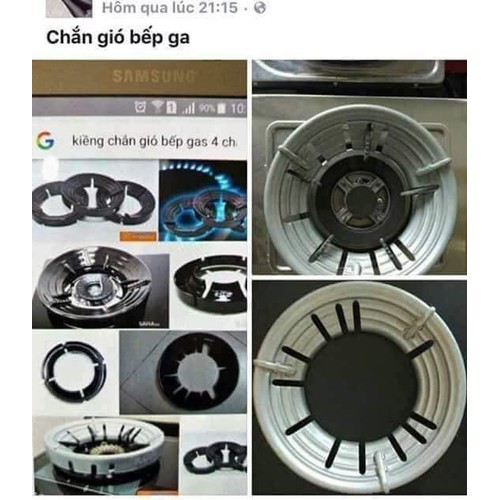 KIỀNG CHẮN GIÓ BẾP GA