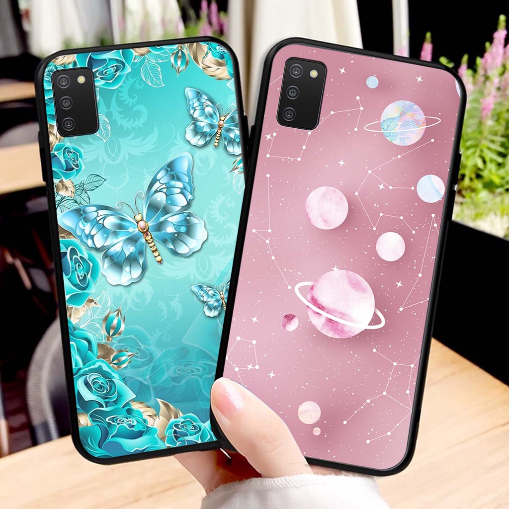 Ốp lưng Samsung A03S in hình hoa xinh xắn, hiện đại , thời trang ,phong cách