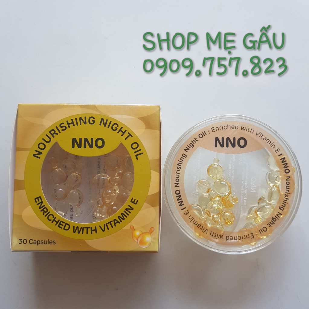 Dầu dưỡng ẩm NNO - Viteamin E tự nhiên Hộp/30viên | BigBuy360 - bigbuy360.vn