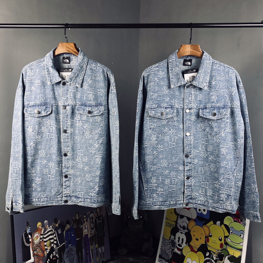 Áo Khoác Denim Kiểu Hip-Hop Đường Phố Cá Tính Cho Các Cặp Đôi