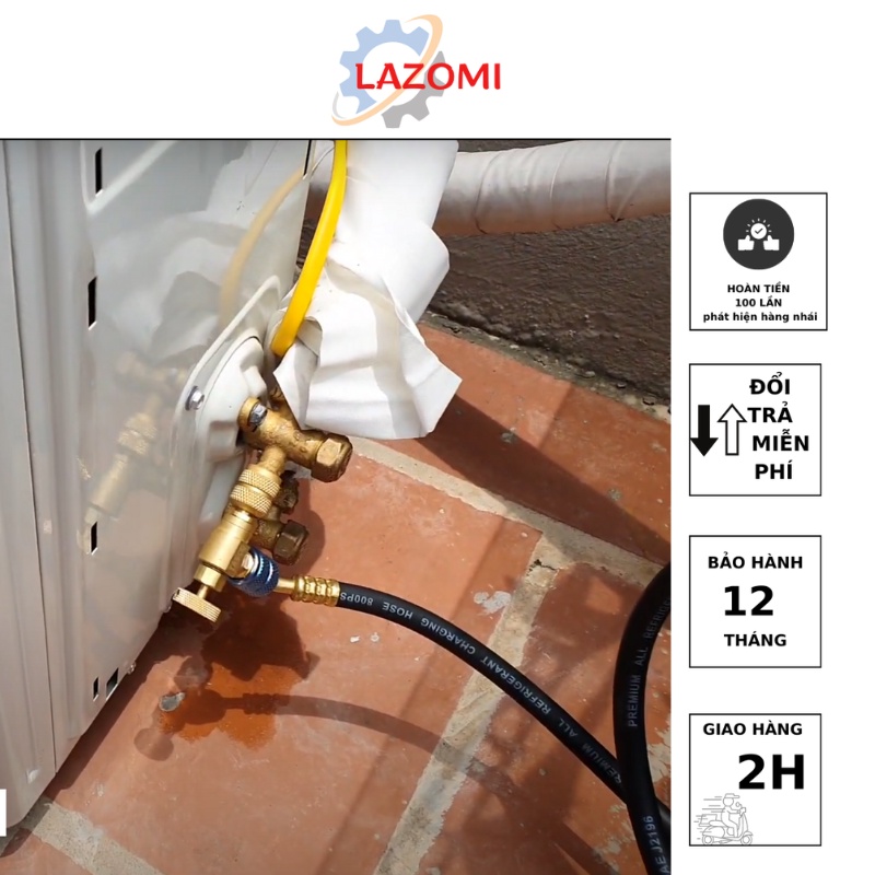 Van nạp ga, van chống bỏng Tasco TB640  - TB620 cho ga R22/134A) Lazomi