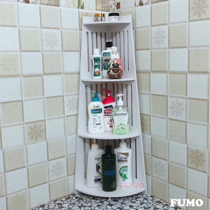 Kệ góc đa năng 4 tầng kệ nhà tắm nhà vệ sinh tiện lợi siêu chắc chắn FUMO SP021