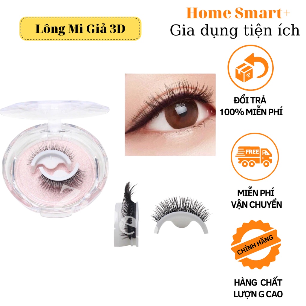 Cặp mi giả 3D tự dính không cần keo dán tiện lợi, sử dụng được nhiều lần