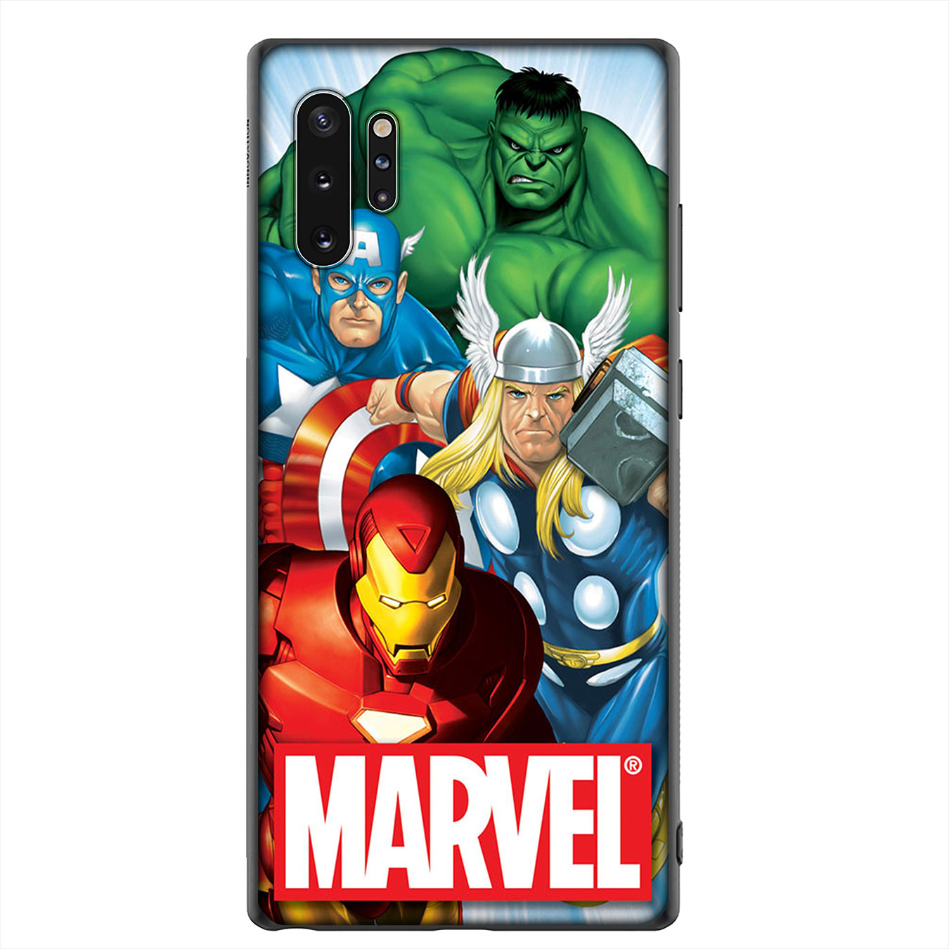 Ốp điện thoại silicon mềm họa tiết logo truyện tranh Marvel cho iPhone 12 Mini 11 Max Pro SE 2020 XR Phone