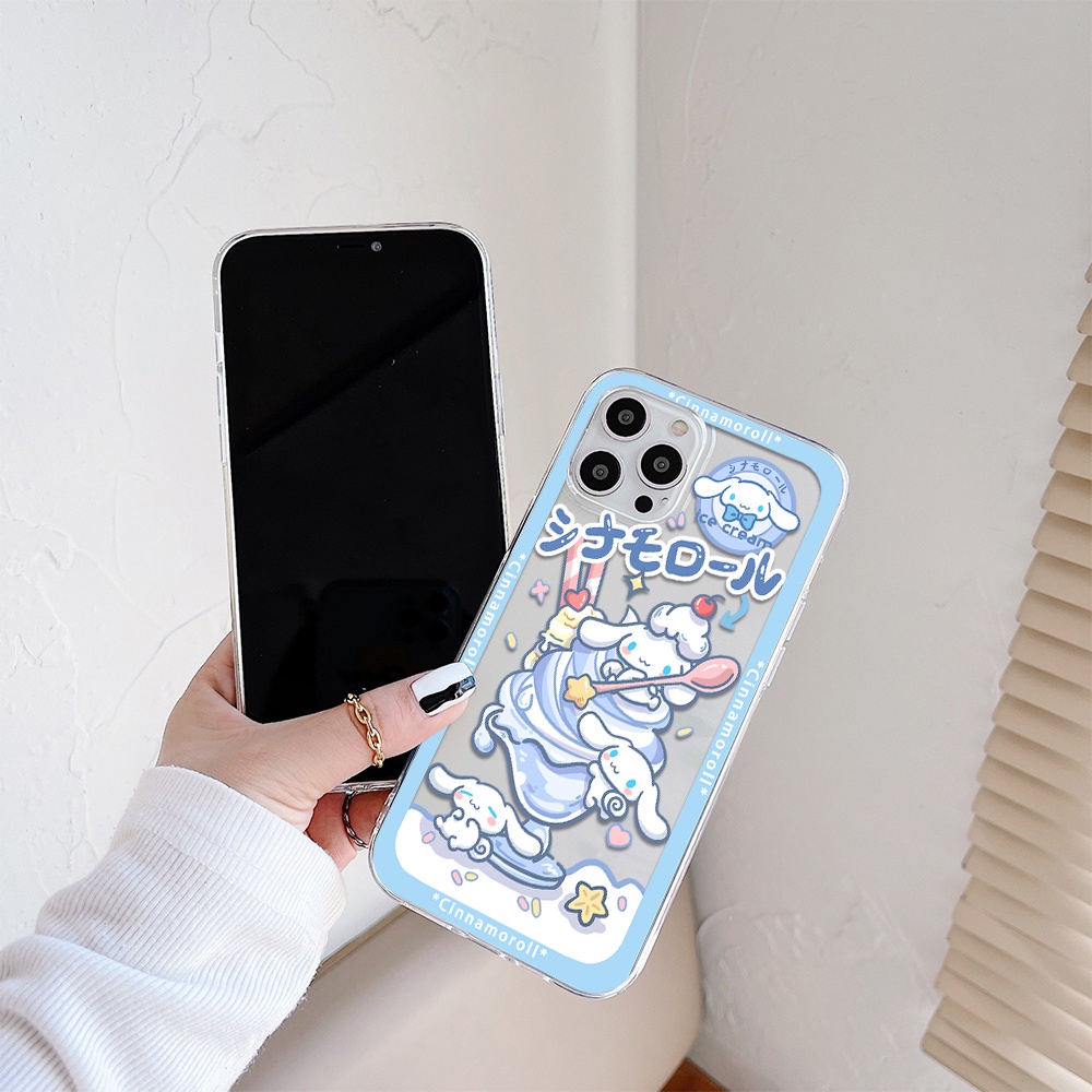 Ốp Điện Thoại Tpu Mềm Chống Sốc Hình Cinnamoroll Cho iPhone 11 12 13 pro Max XS X XR XS Max 7 8 6 6s plus 4 5 SE 2020