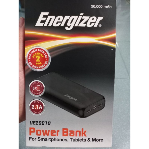 pin sạc dự phòng Energizer 20.000mAh UE20010
