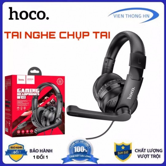 [FREESHIP] TAI NGHE HOCO W103 CHỤP TAI CHÍNH HÃNG