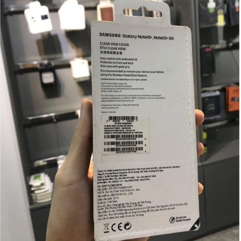 [Mã ELMS5 giảm 7% đơn 300K] [NGUYÊN SEAL] Bao Da Clear View Samsung Note 10 Plus ✅Vuốt Trả Lời ✅Chống Sốc Chính Hãng | BigBuy360 - bigbuy360.vn