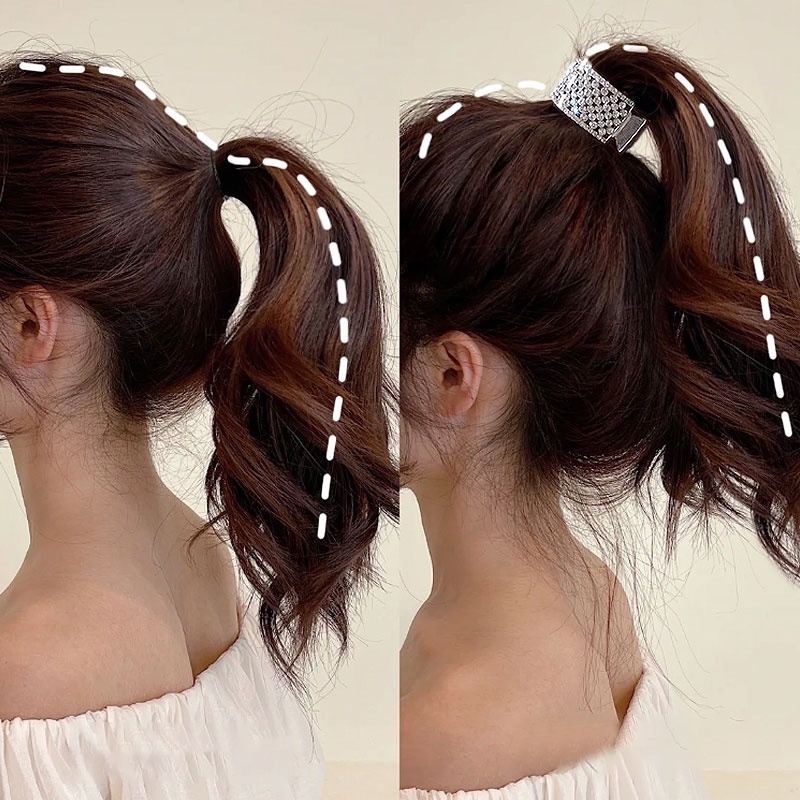 Kẹp Tóc Kim Loại Ngọc trai Đính Đá Sang Trọng Phong Cách Hàn Quốc cho nữ