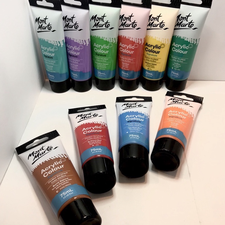 Màu Acrylic Mont Marte Signature - 75ml - tuýp lẻ