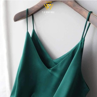 Áo Hai Dây Nữ, Áo 2 Dây Lụa Satin Siêu Dẹp ( C01 )