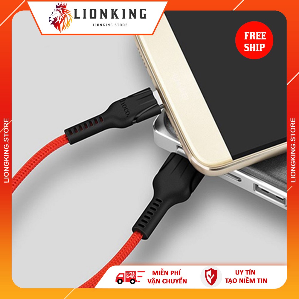 Cáp sạc nhanh ⚡FREESHIP50K⚡ Hoco U31 Type-C 2.4A dài 1m2 - chính hãng