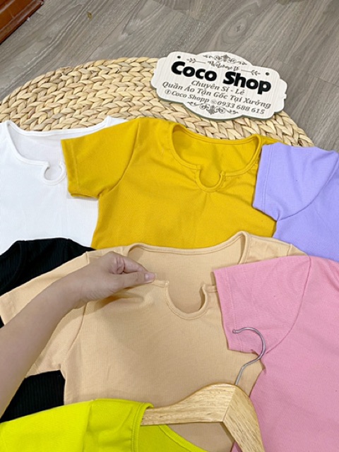 [HOT] Áo Khoét Cổ Tim 7 Màu (ẢNH THẬT KÈM BẢNG TÊN SHOP) | BigBuy360 - bigbuy360.vn