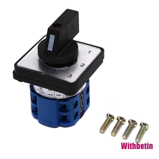 Công Tắc Xoay Chuyển Đổi 4 Vị Trí 440v 20a Lw26-20 / 2-1 - 3