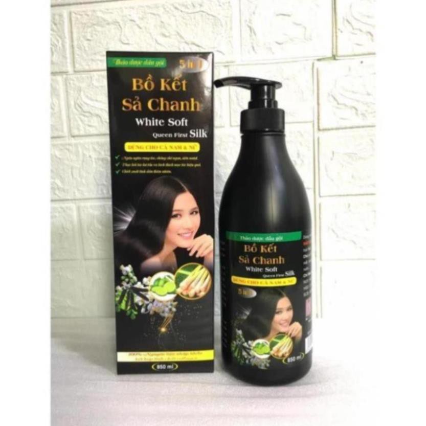 Dầu Gội Bồ Kết Sả Chanh White Soft 850ml cao cấp 5 trong 1 | BigBuy360 - bigbuy360.vn