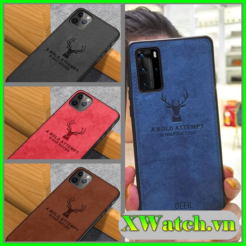 Ốp lưng vải Hươu cho Samsung Galaxy  Note8 Note9 S10 J2 prime A50 a9 2018 S10 A51 s21 s21+ s21 ultra họa tiết hươu