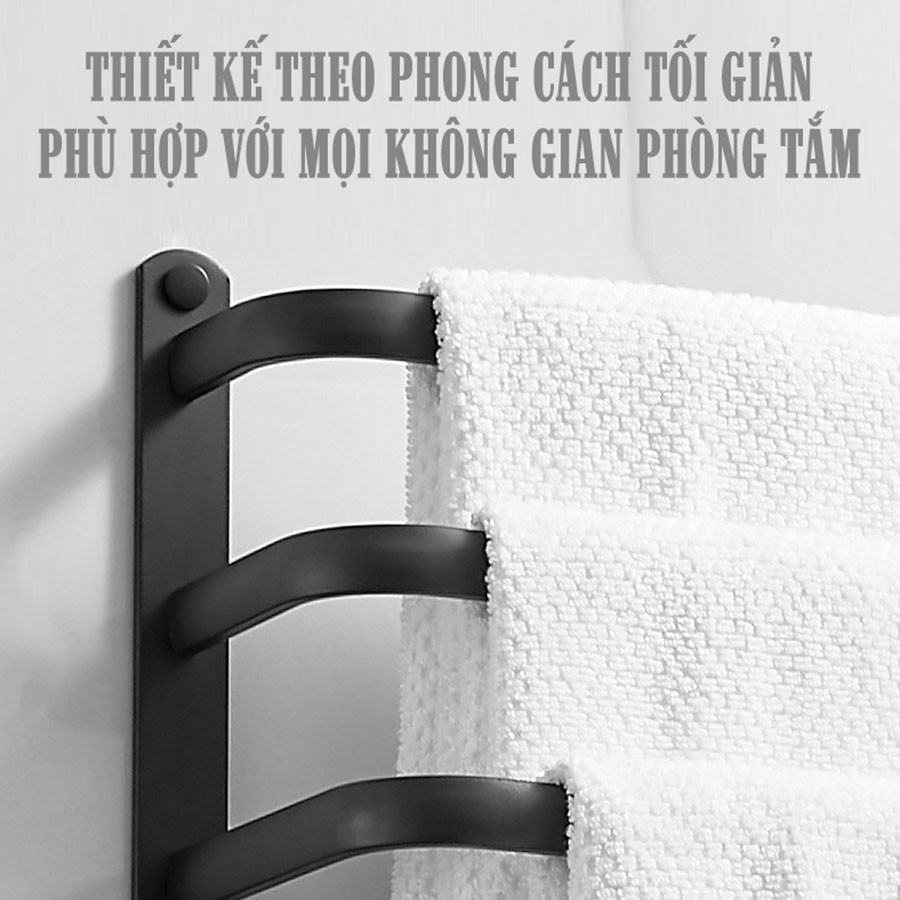 Giá treo khăn 2 tầng, 3 tầng sơn tĩnh điện cao cấp VKIT NT25