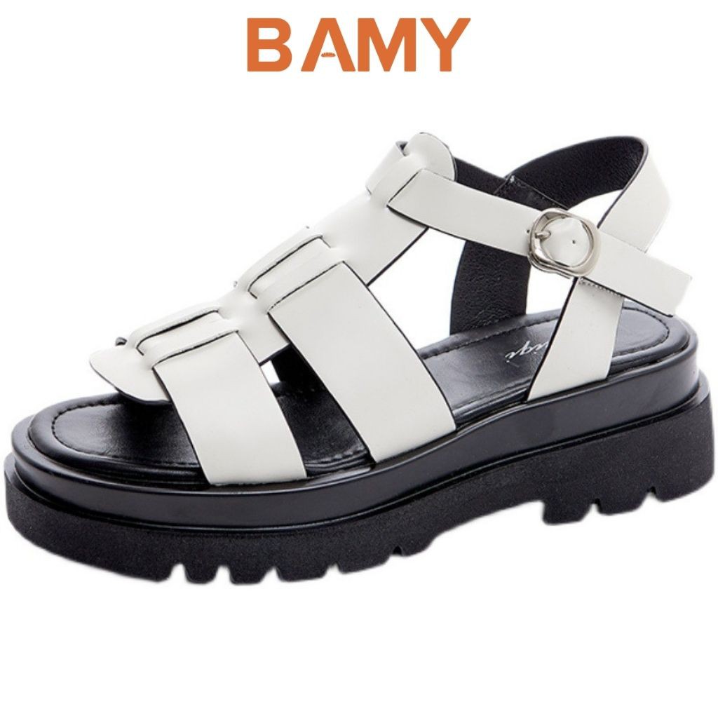 Dép Sandal nữ kiểu La Mã đế bánh mỳ cao 3cm - BaMy Shoes