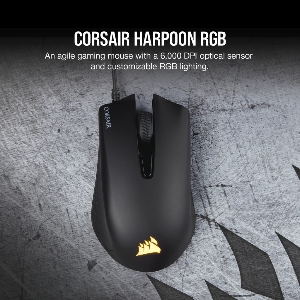 Chuột gaming Corsair Harpoon Pro RGB - 12.000DPI