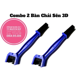2 CÂY BÀN CHẢI CHÀ SÊN, CỌ VỆ SINH SÊN 3D