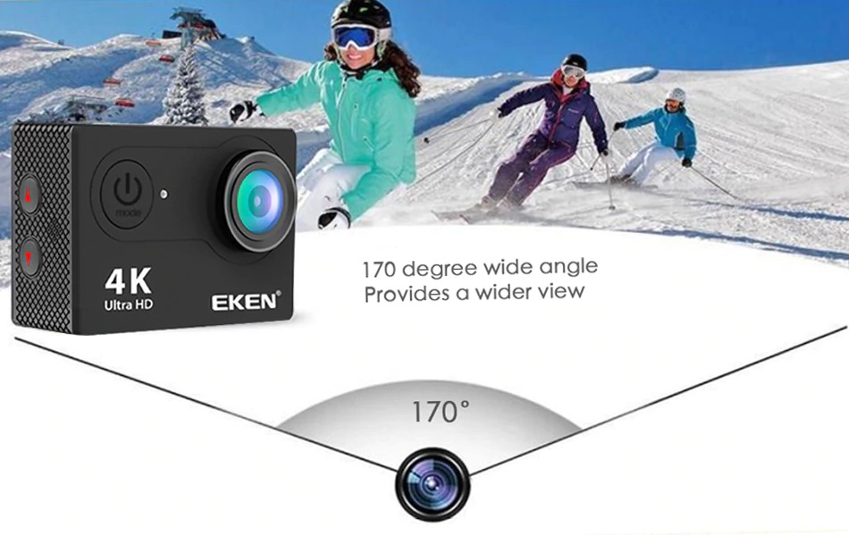 Camera Hành Trình Eken H9R 4K Ultra HD Wifi Cao Cấp,Camera Wifi Ip Xe Máy Ôtô Phượt Chống Nước Chống Sốc ChốngRung