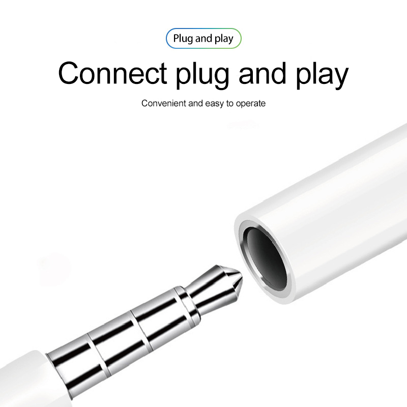 Headphone Adapter For iPhone 7 8 11 12 X XR AUX Earphone Adaptador on IOS 14 11 12 13 To 3.5mm Jack Female Male Charger Adapters