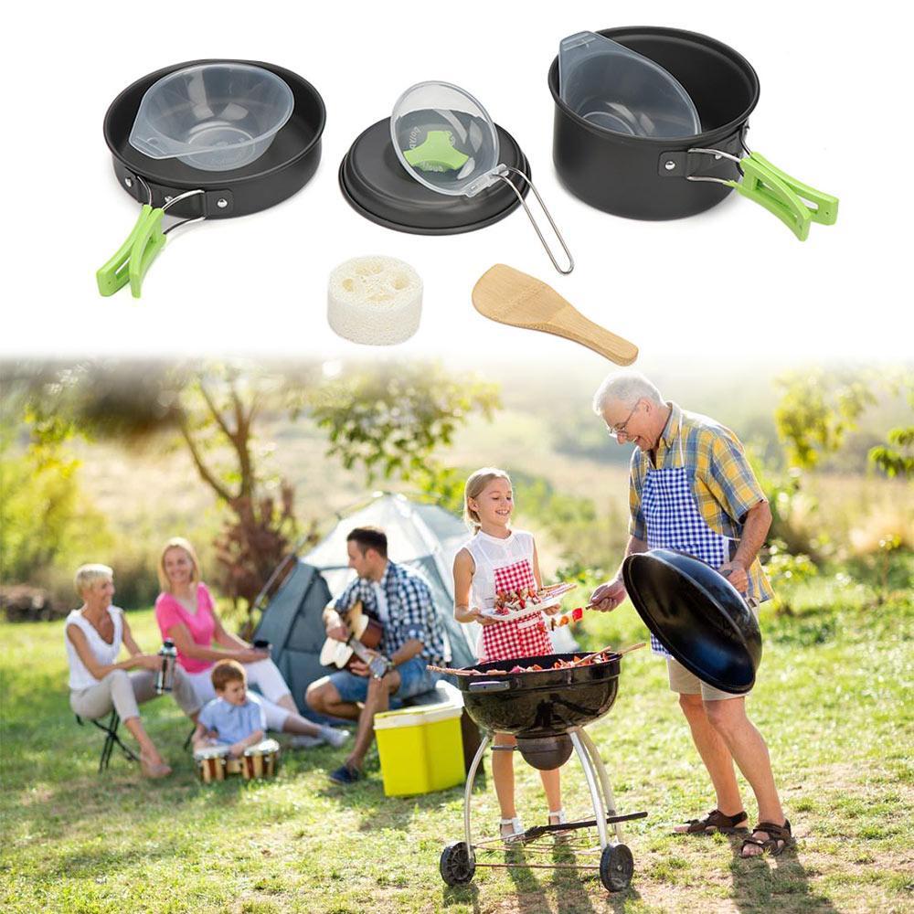 Bộ Dụng Cụ Nấu Ăn Dã Ngoại Dành Cho 2-3 Người SHOUKEY