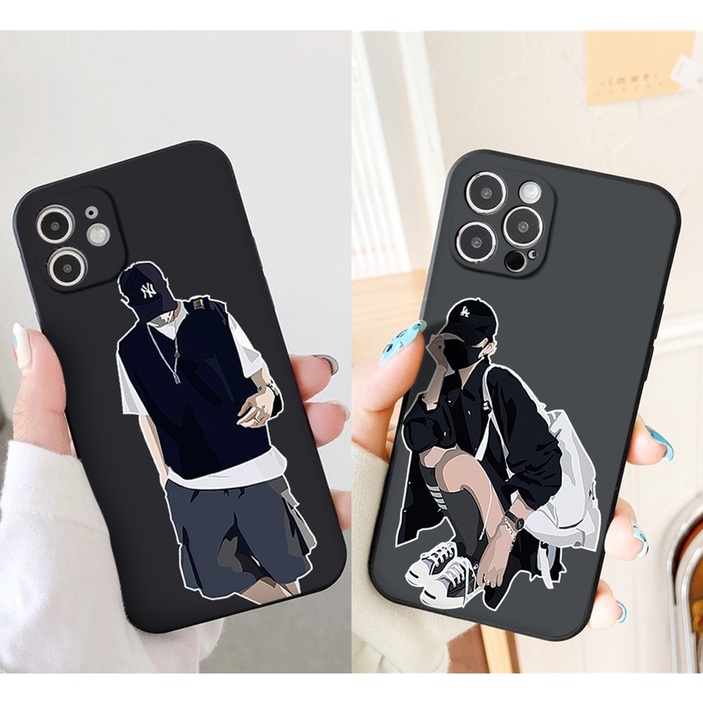 Ốp lưng iphone cặp đôi đồ đen sành điệu ốp iphone 6plus 7 8 plus Xr X s max 11 11 pro max 12 mini 12 pro max 13 14 pro